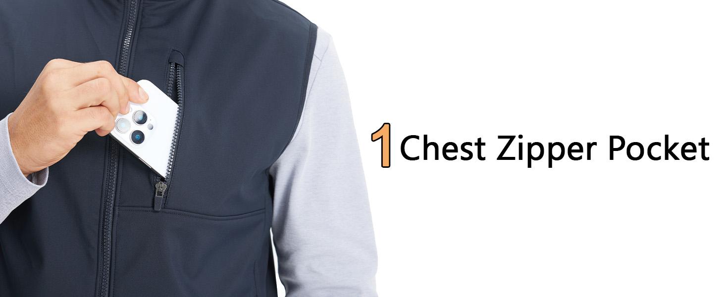 MAELREG Men’s Windproof Softshell Vest Lightweight Stretch Sleeveless Jacket with Zip Pockets Warm Durable Outdoor Sports Golf Vest SpringStatements