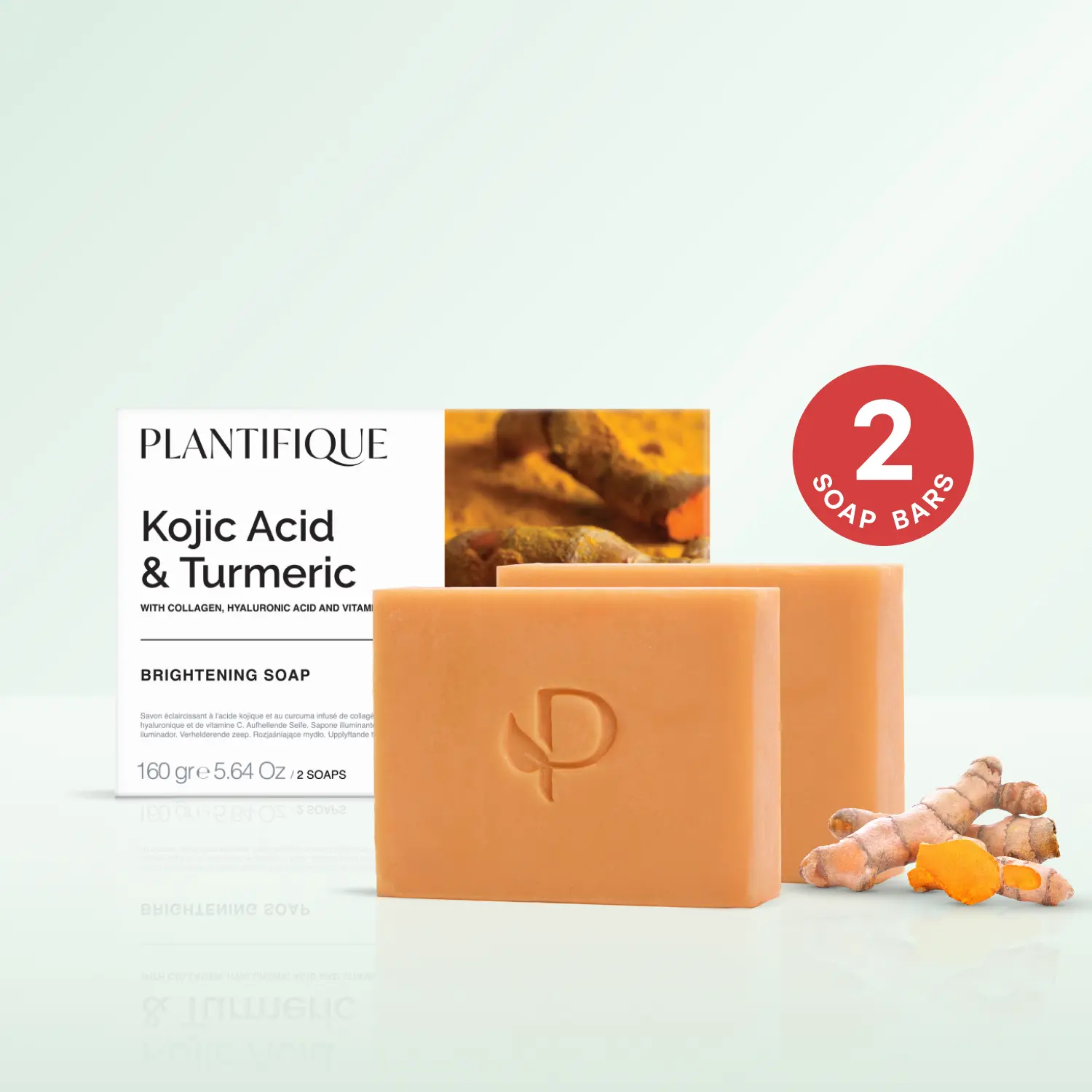 [PLANTIFIQUE Official Shop] Kojic Acid Body Care Cleanser Soap - Brightening, Hyaluronic & Papaya-Infused for Hyperpigmentation, Dark Spots & Discoloration, Acne Marks, Moisturizer, Exfoliate, Gentle, Radiance