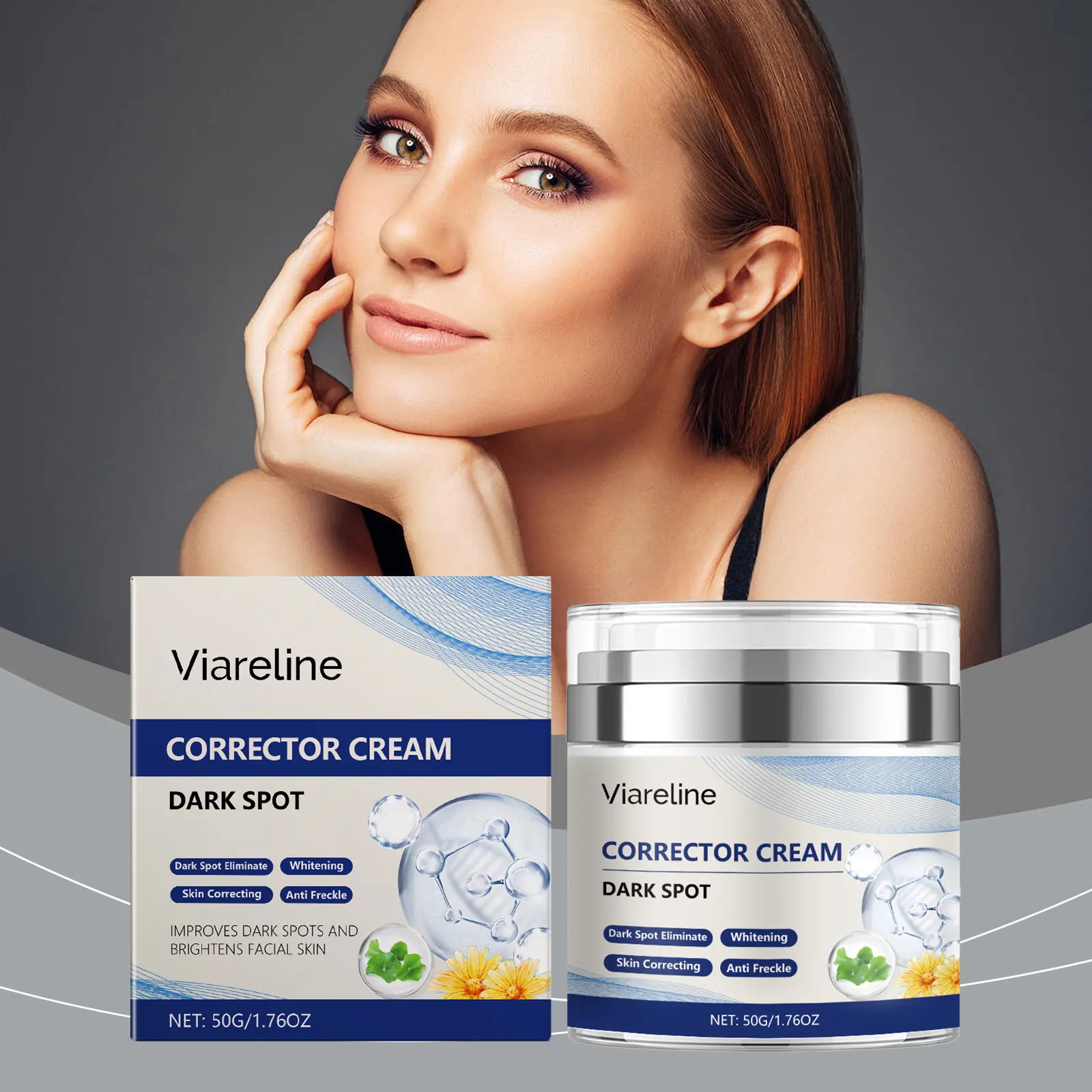 Vitamin C & Niacinamide Facial Cream for Dark Spot & Pigmentation Correction, Day & Night Skin Repair Moisturizer for All Skin Types, Moisturizers, Face Care Products
