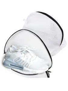LMMAKE Durable Mesh Laundry Bag for Shoes & Sneakers Strong Polyester Material with Secure Zipper Closure Machine Washable Ventilated Design Ideal for Travel & Home Use Protects Lingerie & Stockings - Cleaning