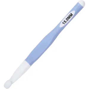 15mm Large Crochet Hook,Big Crochet Hooks for Chunky Yarn,Extra Long Crochet Hooks with Soft Ergonomic Handle for Crocheting Yarn,Wool Roving