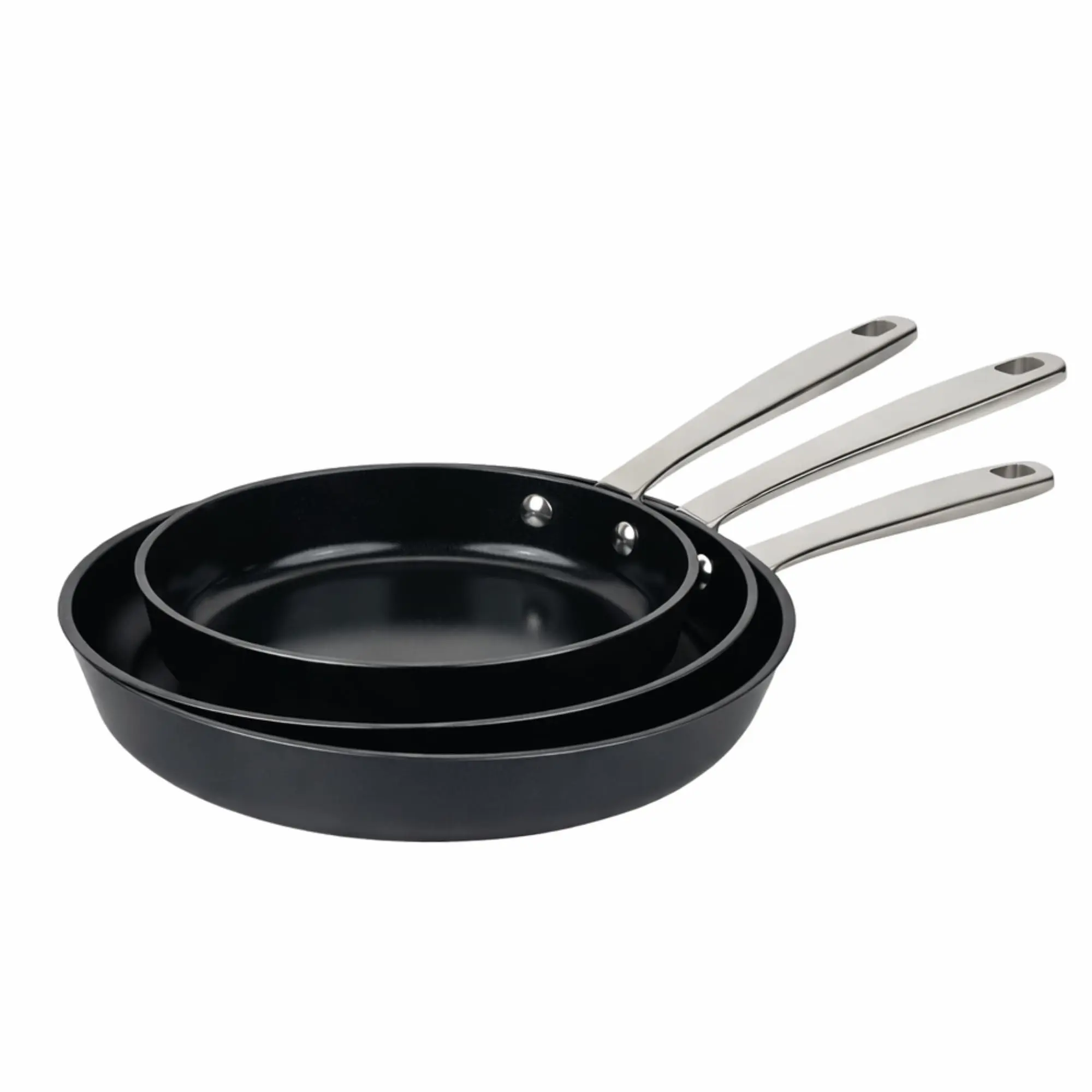 Alva Maestro 9.5" Ceramic Nonstick Breakfast Frying Pan Set, Non-Toxic ...