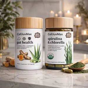 Gut Health Bundle – Prebiotics, Probiotics, Spirulina & Chlorella – Natural Dietary Supplement Pack
