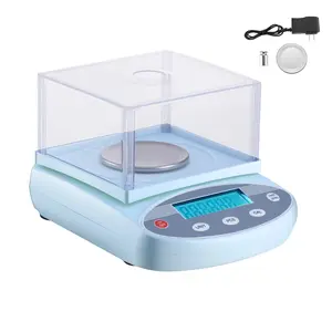 Analytical Balance 200 g x 0.001 g, High Precision Laboratory Scale With Glass Draft Shield, 13-Unit Electronic Digital Balance, Weighing Pan, Tare Function, Calibration, Benchtop Lab Instrument For Chemistry, Jewelry And Pharmacy