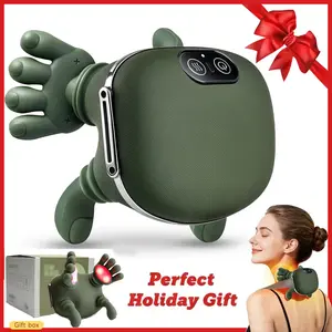 Neck and Shoulder Massager: Features heated, bionic hand-like kneading and massage to relieve muscle tension and deep tissue pain. Three adjustable speed settings. A relaxing gift for your partner or for the holidays.
