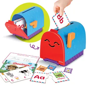 Learning Resources Alphabet Learning Mailbox - Montessori Toddler Toys, ABC Letter Tracing, Writing Practice, Manipulatives for Preschoolers, Gifts for Boys and Girls, Pretend Play, Fine Motor