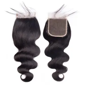 2x6 4x4 Lace Closure Straight Body Wave Human Hair Lace Closure 1pC