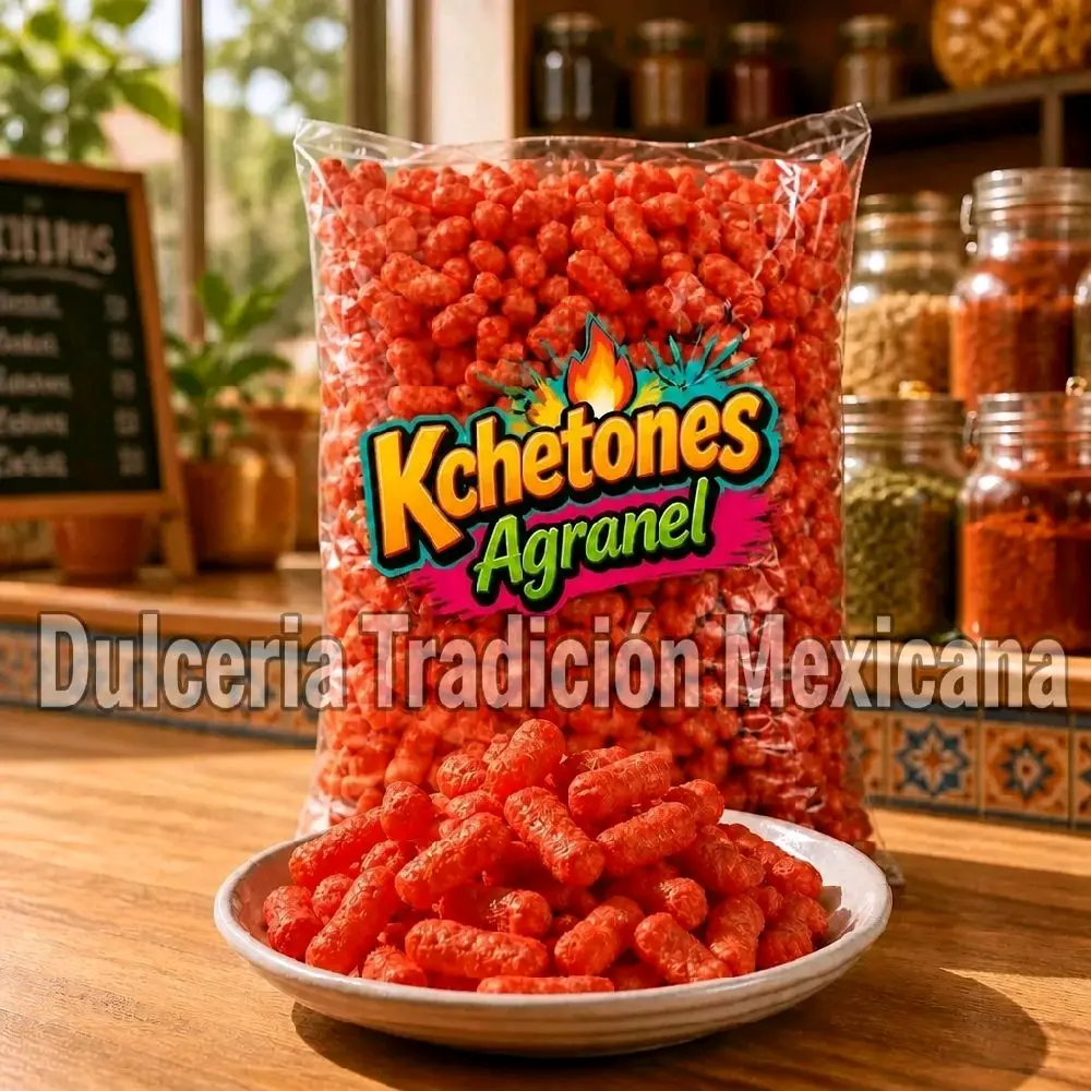 ( Kchetones )Agranel Snack - Authentic Mexican Cheese Flavor Cheetos Chile or Queso - Perfect for Cheese Lovers