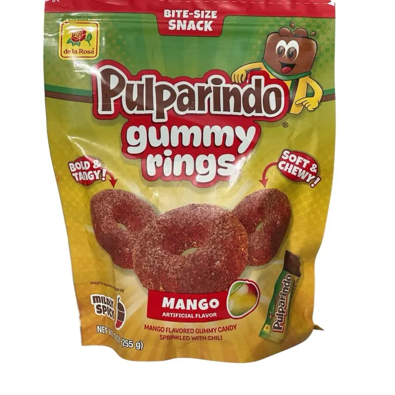 Pulparindo Gummy Rings Mango 9 oz