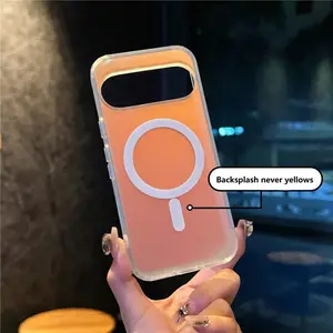 Google Pixel Magnetic Iridescent Armor Shield,Holographoc Iridescent, Shockproof Heavy Duty Protective Case Compatible with Pixel 10/9/8 Full Series Anti Spy Screen