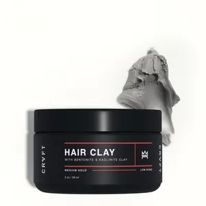 CRVFT Hair Clay 2oz – Medium Hold, Low Shine | Natural Texture & Volume