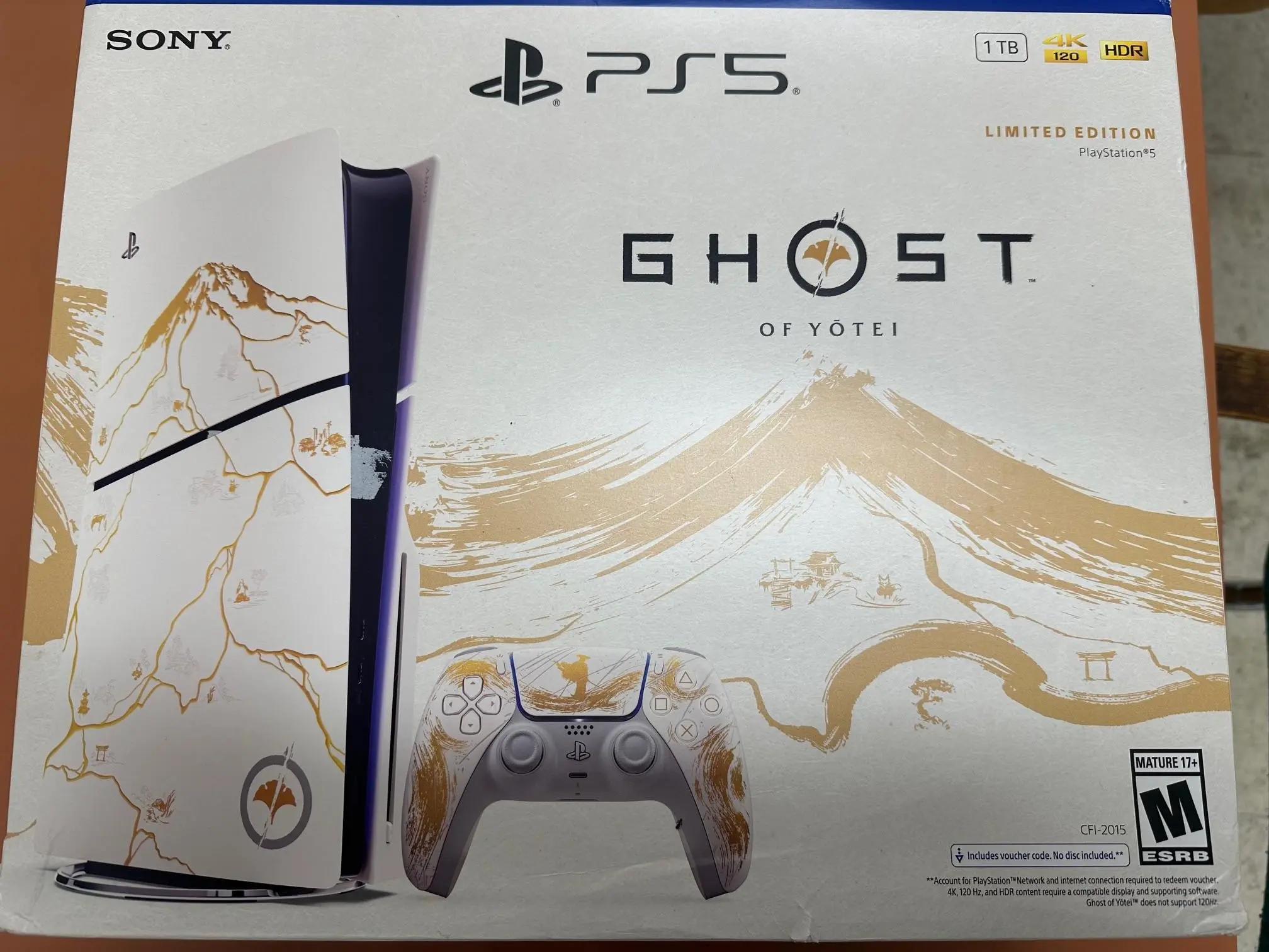 PlayStation5 Console – Ghost of Yōtei Gold Limited Edition Bundle (slim)