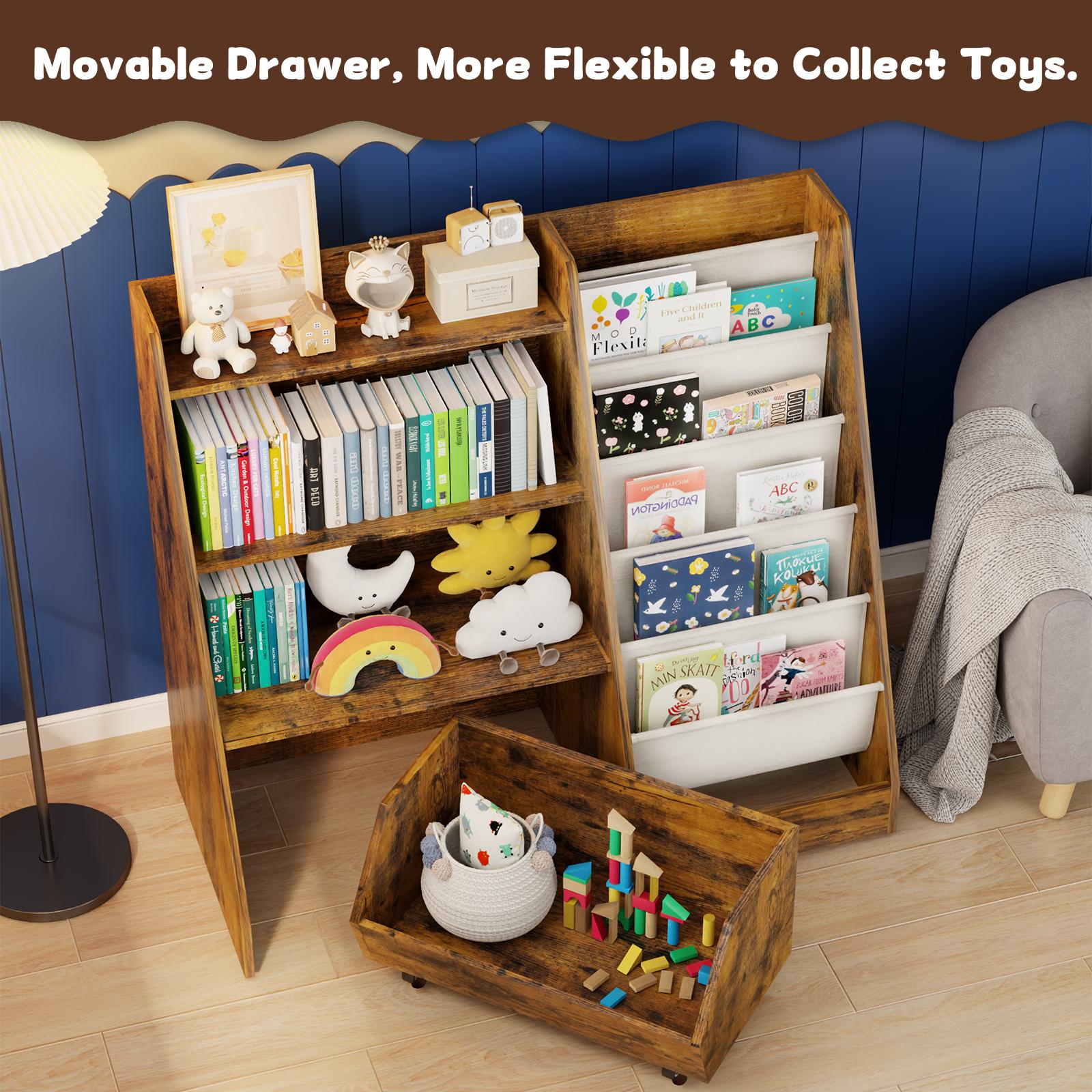 【LIVE】4-Tier Rolling Toy Storage Cabinet for Kids - 5 Layer Sling Toddler Furniture, Baby Furniture Book Rack, Organizing Nursery, Wooden Home Storage with Wheels 【LIVE】4-Tier Rolling Toy Storage Cabinet for Kids - 5 Layer Sling Toddler Furniture, Baby Furniture Book Rack, Organizing Nursery, Wooden Home Storage with Wheels