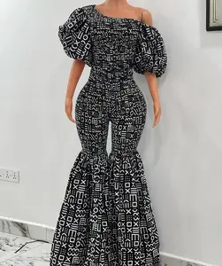 Geometric Elegance Evening Gown