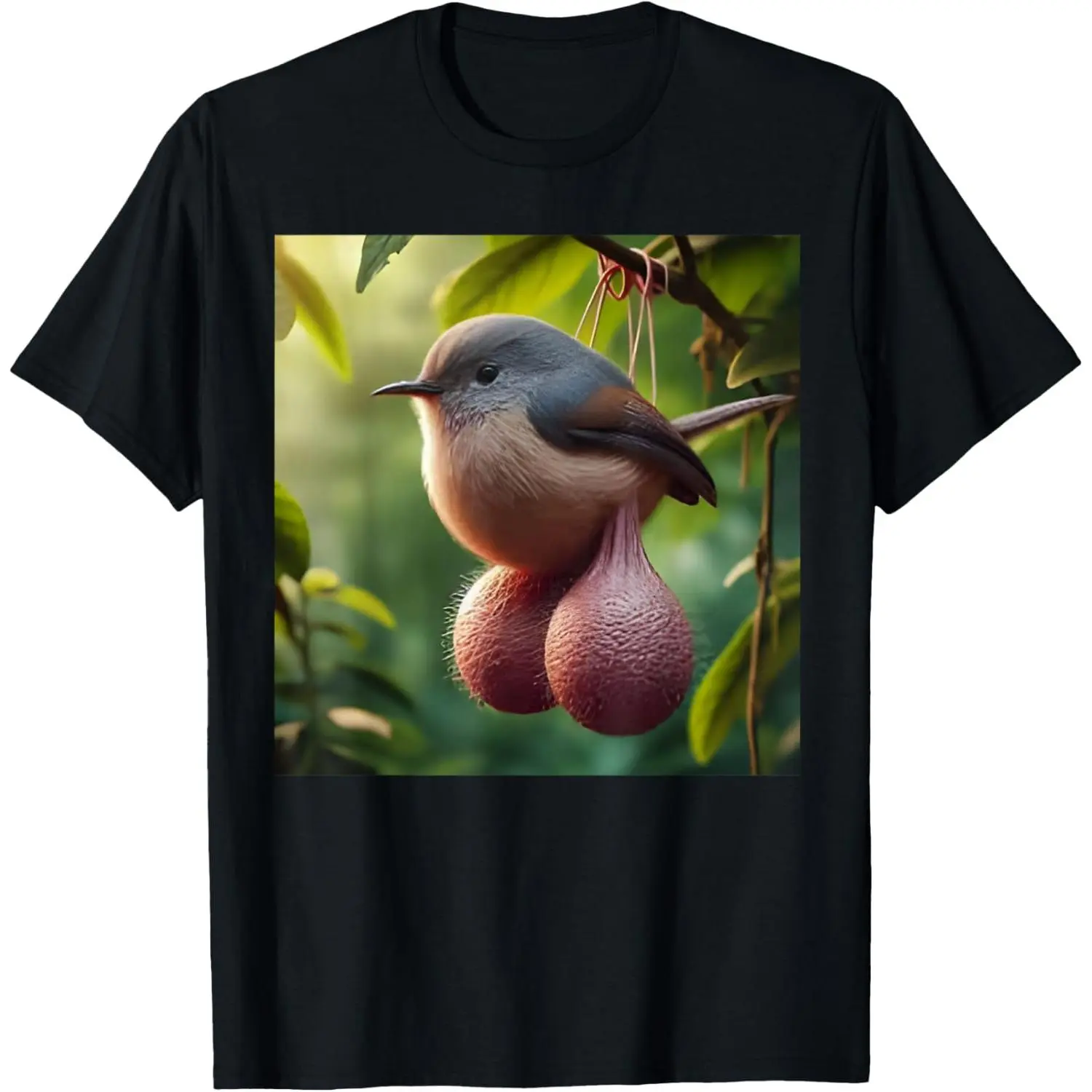 Balls Bird Meme Shop Deals Funny Graphic Tee   Casual Streetwear T-Shirt