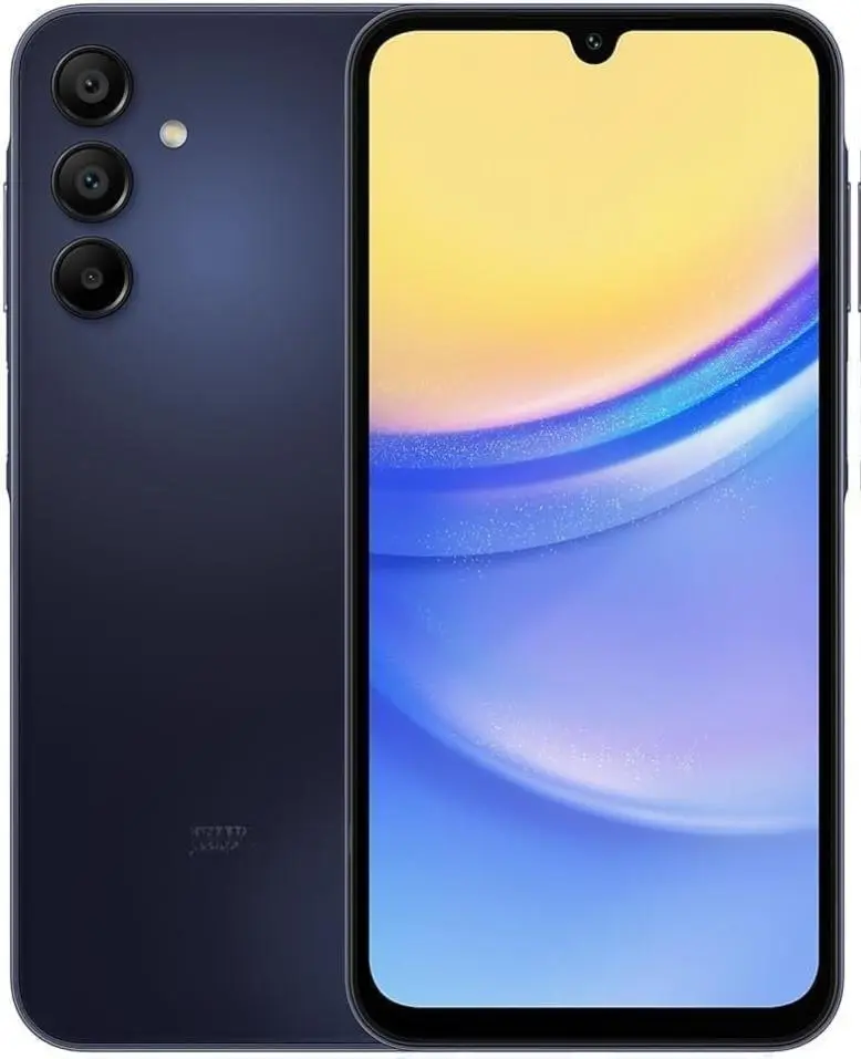 REFURBISHED Samsung Galaxy A15 5G 64GB Unlocked Smartphone - Excellent Condition, Blue Black, Rear Camera, Fingerprint Sensor, Super AMOLED Display, Bluetooth, Charging Capabilities, Android Cellphone