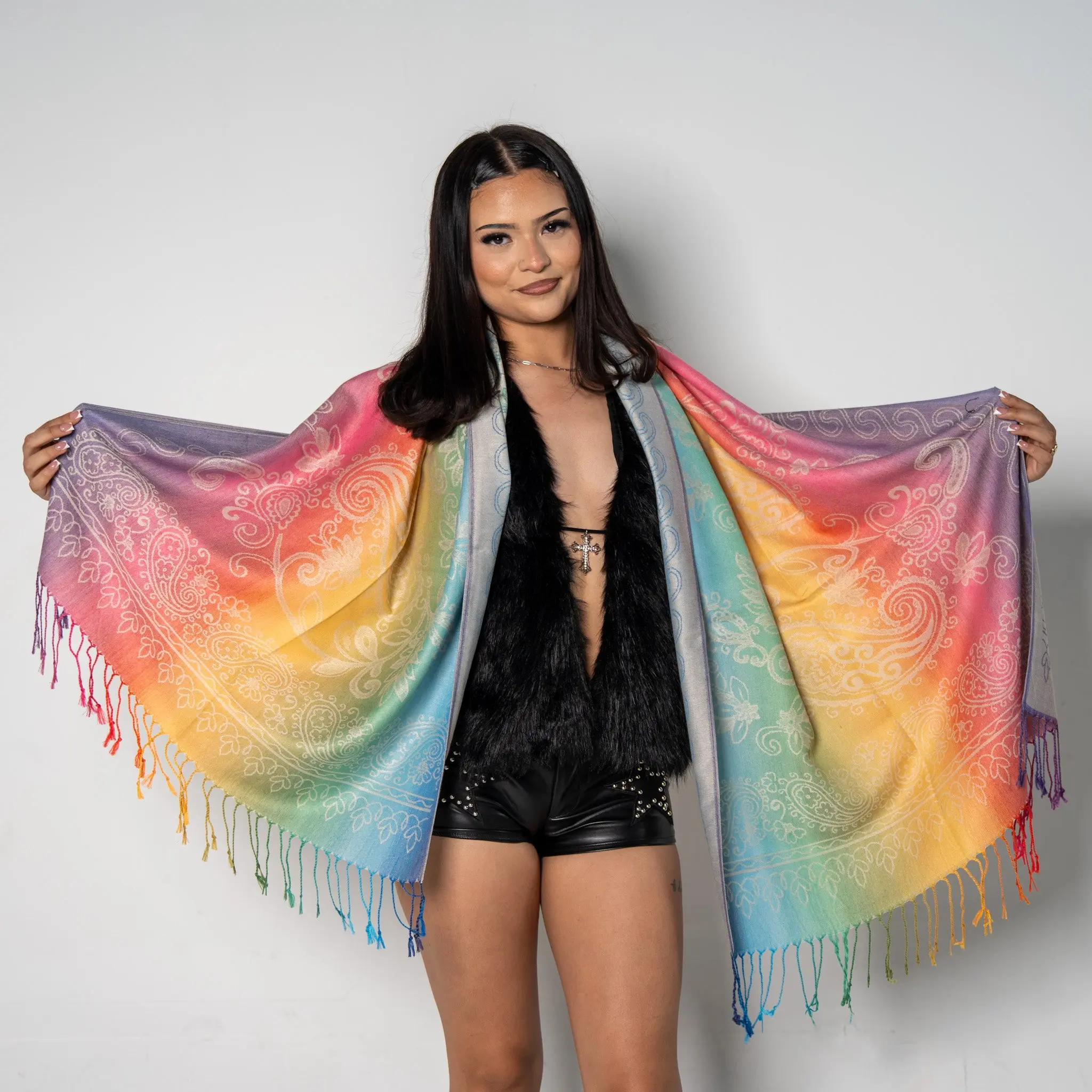 Sherbet Rave Pashmina Scarf