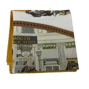 Pre-owned HERMÈS silk Bag Accessories Hermes Multicolored Carre 90 H26020475