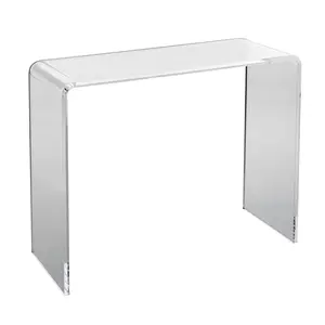 【Summervibes】VEVOR Acrylic Console Table,  , Clear Acrylic End Table, Transparent Acrylic Side Table 37.95x15x29.13 inch, for Foyer, Living Room, Dining Room