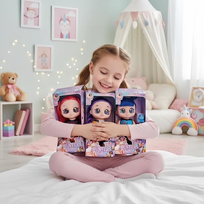 10 Inch Design, Rumi Mira Zoey Kpop Dolls Anime Action Figure, 5 Joints 5D Eyes Anime Inspired Demon Hunters Figure Toy