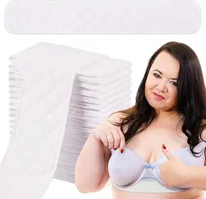 20 pcs Reusable Cotton Bra Liners 3 Layer Washable Rectangle Under Breasts Pads Breasts Sweats Absorb Pads for Women Beauty & Personal Care
