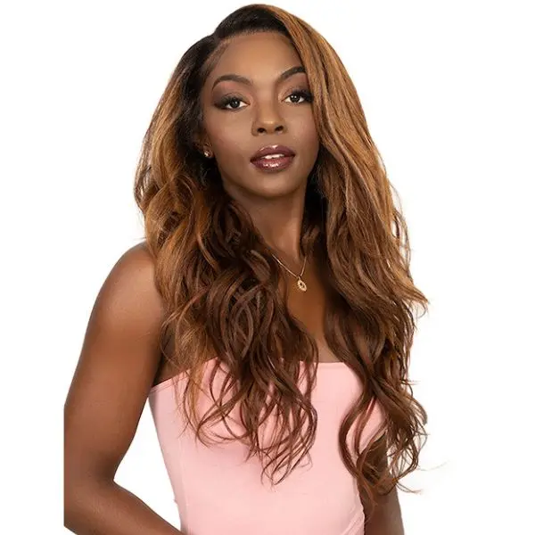 Janet Collection Human Hair Blend Prime Unimix HD 360 with 13X6 Frontal Part Glueless KOTA Lace Wig
