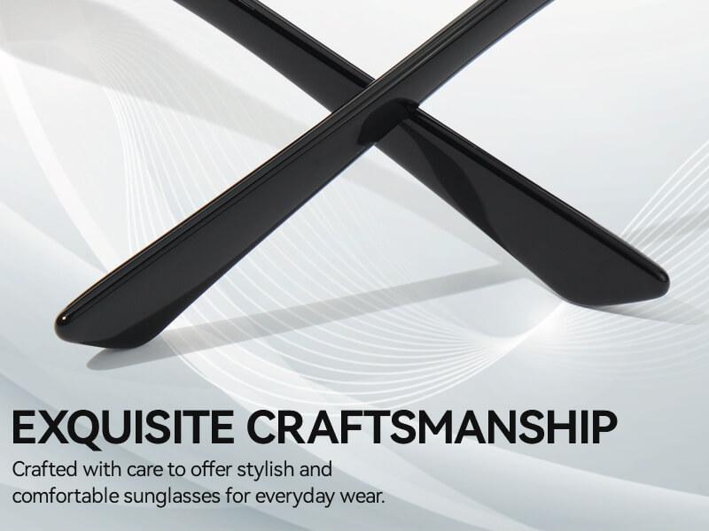 Meeloog Fit Over Sunglasses for Women TAC Design with Full Rim, Square Shape, and Polarized Lens ST0068 - Lightweight, Ultra Comfortable, UV Protection