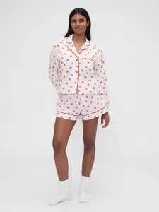 Gap Women's × Summer Fridays Poplin Kiss PJ Boxer Shorts