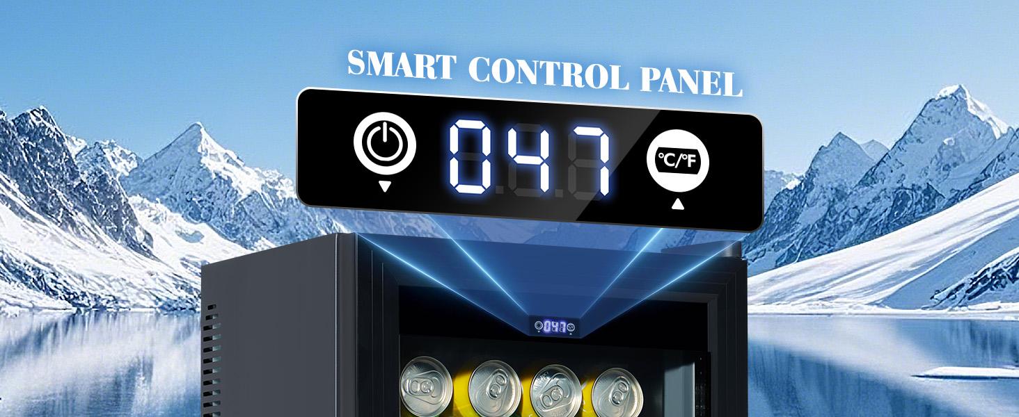 [Ships in 2 Boxes] AMERLIFE 60" Farmhouse Coffee Bar Cabinet with Beverage Fridge (Included), Wine Bar Cabinet with Drawer Storage, Mini Fridge Cabinet, Sideboard Cabinet for Dining Room, Living Room