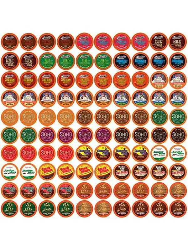 Two Rivers Single Serve Hot Chocolate Pods Variety Pack - 100-Count