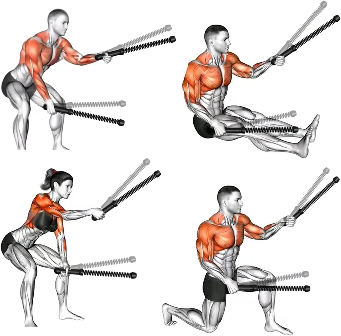 Cordless Battle Ropes for Home Gym - Cordless Training Rope Fitness Equipment for Men & Women, Weighted Workout Ropes for HIIT, No-Jump Full-Body Exercise, Ideal for Fitness Enthusiasts Workout Equipment Training Equipment & Festival Gift Nexpowx