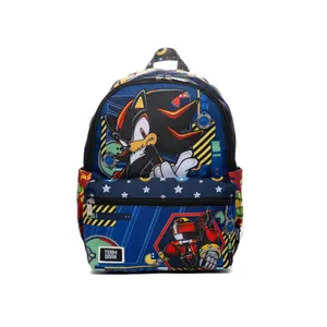 Wondapop Sega Sonic Shadow Team Dark 13" Deluxe Nylon Mini Backpack