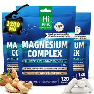 Magnesium Complex 10 Essential Magnesium Supplement 1200mg 120 Capsules - 3 Pack Bundle Magnesium Complex 10 Essential Magnesium Supplement 1200mg 120 Capsules - 3 Pack Bundle