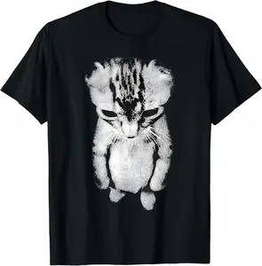 100% CottonEl Gato Munchkin Kitten Art T-Shirt