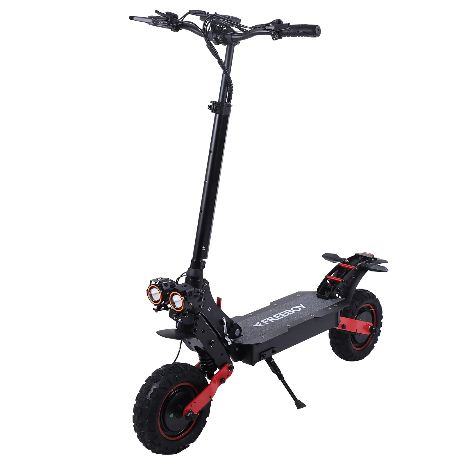 H6 48V 21AH Electric Scooter for Adults 2400W Dual Motor 40MPH Speed 35 Miles Range Foldable 11" Off-Road Tires Shock Absorption 265lbs Capacity