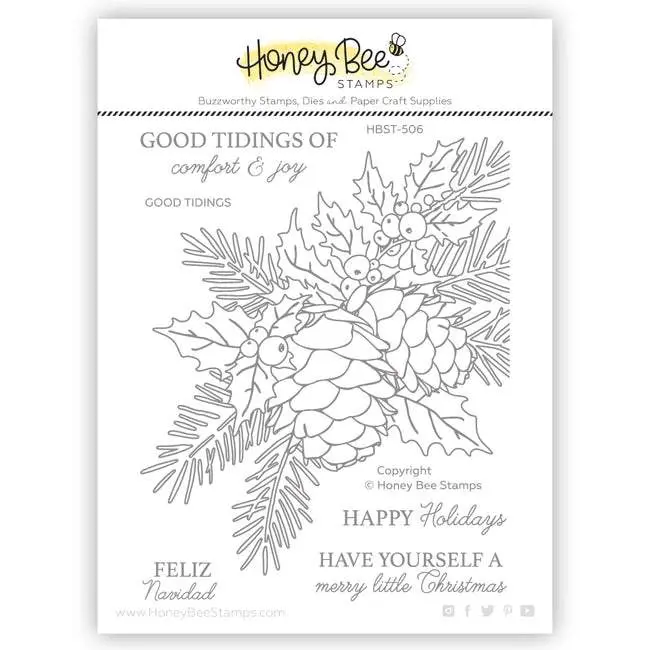 Honey Bee Stamps - Clear Stamps - Good Tidings