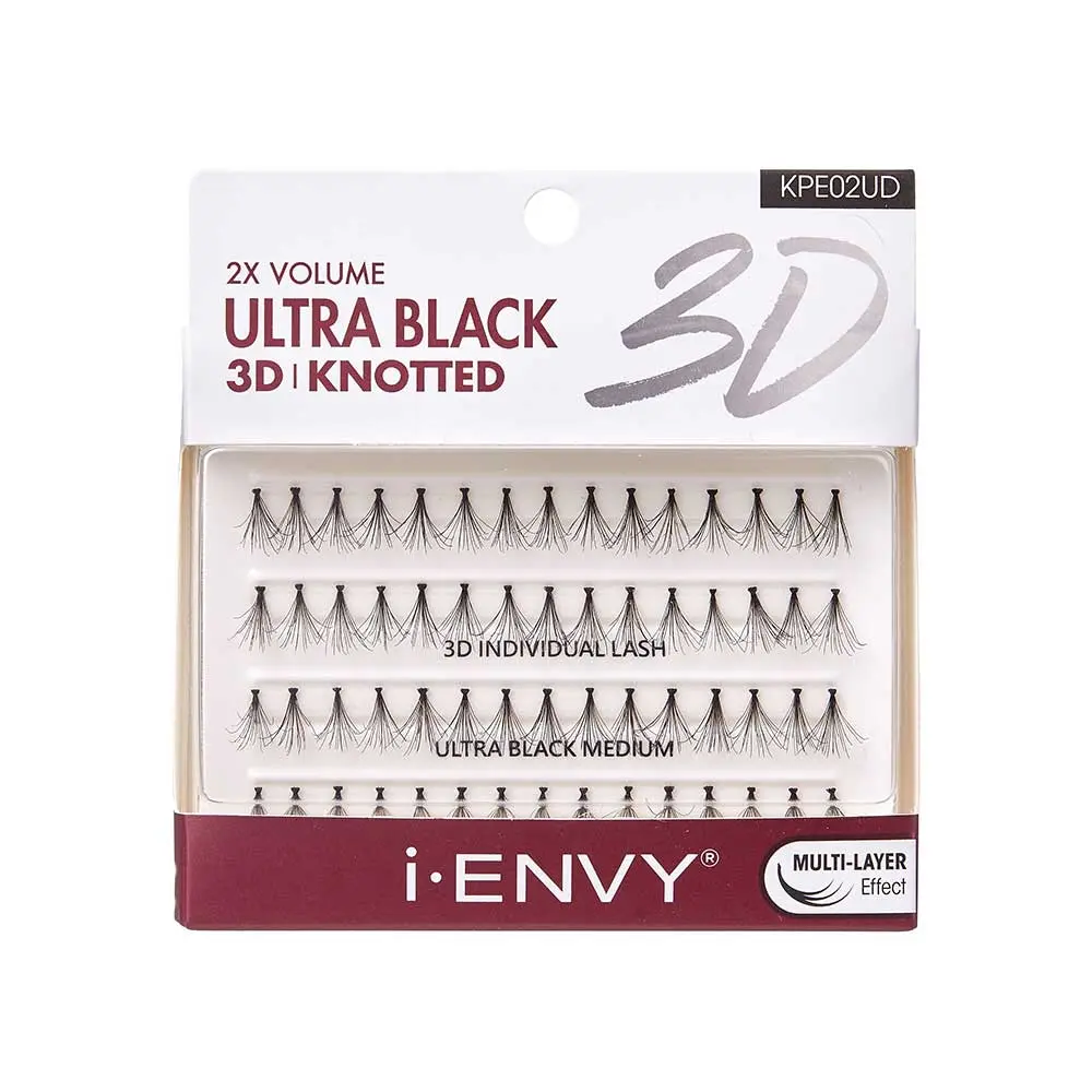 I-ENVY Ultra Black 3D Knotted Individual Lash (70pcs)