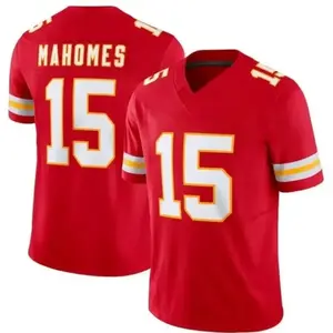 Football Season 25-26 Sportwear U Jersey Men's Mah0mes PT #15 Football Jersey Team Shirt, Chiefs Kingdom Team Red Vapor Jersey Shirt, Game Day Kansas City American Football Uniform, Sport Activewear for Men Women