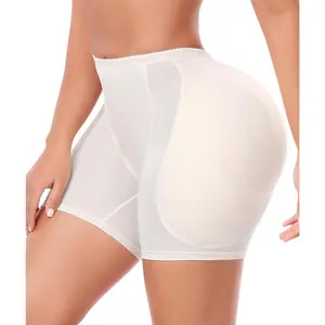 Women Hip Padded Shapewear Booty Lifter Removable 4 Thicker Pads Control Panty for Butt Compression Womenswear Shorts Outfit Seamless Breathable Jeans