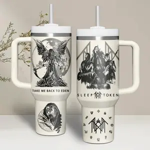 Special Sleep Token Music Custom Cup 40oz, 20oz Tumbler With Handle, Double Wall Vacuum Insulated, BPA-Free, Ergonomic Handle, Drinkware Flasks Mug