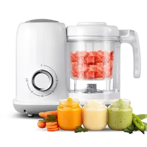 Food manufacturer professional steamer blender: 4-in-1 automatic steam mixing and mud maker with self-cleaning healthy kids and toddler meal preparation-BPA-free processor Food Feeding
