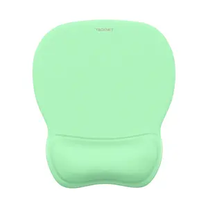 TECKNET Gel Mouse Pad with Wrist Rest, Ergonomic Office Mousepad with Wrist Support - Non-Slip & Smooth Surface Comfortable Desk Accessories Mat for Office, Gaming and Study