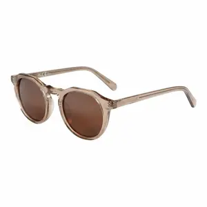 ZENOTTIC Unisex Vintage Round Polarized Sunglasses with Polarized Lenses, Acetate Full Rim, UV400 Protection