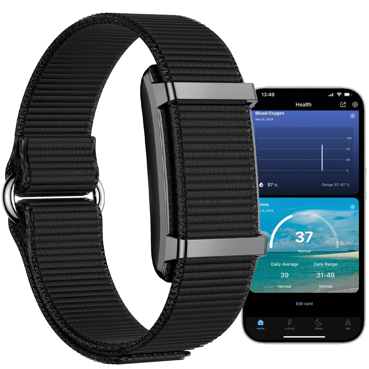 Smart Bracelet, Wearable Tech Gadgets, Wearable Devices, Wearable Activity & Fitness Tracker Band, 24H Sleep Tracker, All-Day Heart Rate Blood Pressure Stress HRV Monitor, 170+ Sport Modes Smart Wristband, Free APP, Waterproof Pedometer