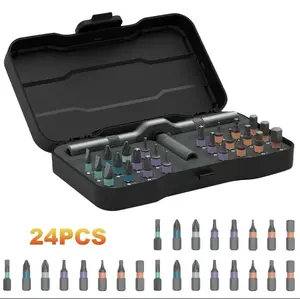24PCS Professional Screwdriver Set - Complete Home Repair Tool Kit with Hard Case