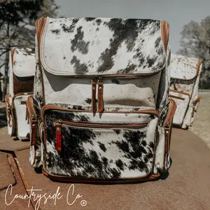 COUNTRYSIDE CO. Boulder Leather Cowhide Conceal-Carry Backpack