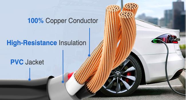Nilight EV Charger Adapter Cord 50 Amp to 50Amp 4 Prong Pure Copper 250V Welder Outlet Plug Conversion Heavy Duty 10 Gauge Wire 6-50P 14-50R 50M/50F rv extension