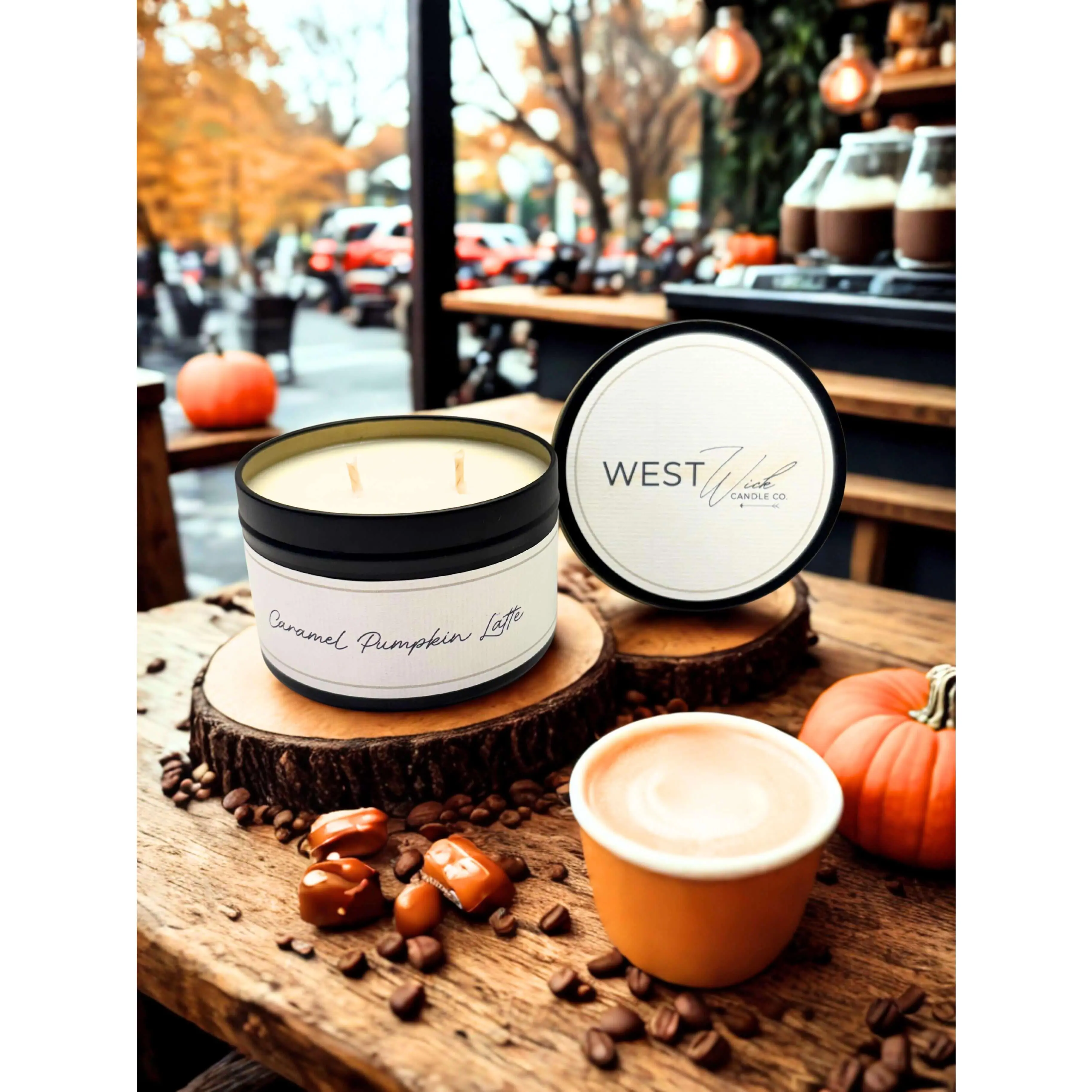 Caramel Pumpkin Latte | Black Luxe Candle