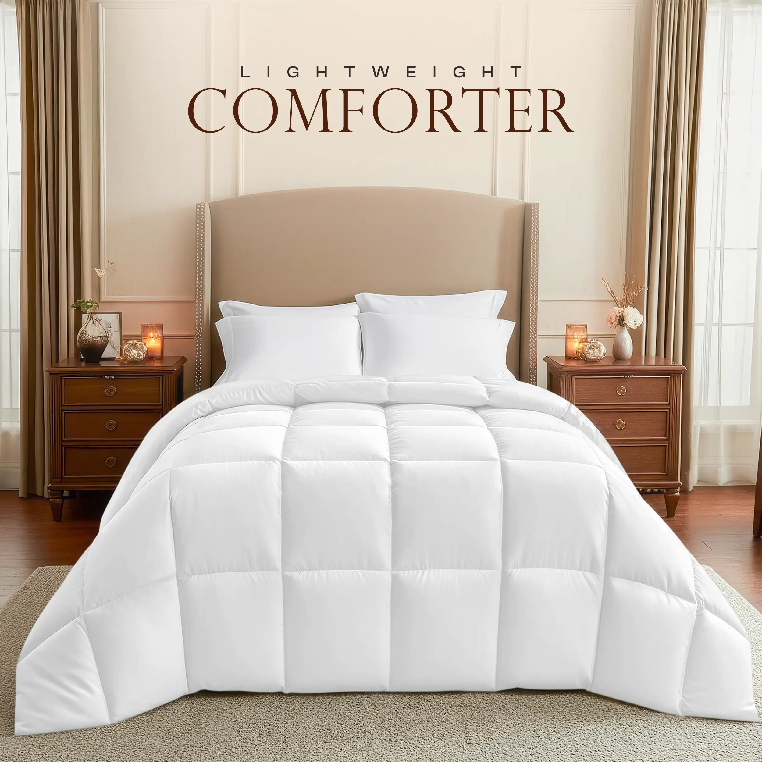 Utopia Bedding Queen Size Year-Round Super Fluffy Puffy Shape Polyester Fiber Duvet Insert - Lightweight, Soft, Breathable, Durable, Easy Care, Machine Washable, Low-Heat Tumble Dry, Cozy Warmth (Also King, Twin, Full Sizes)