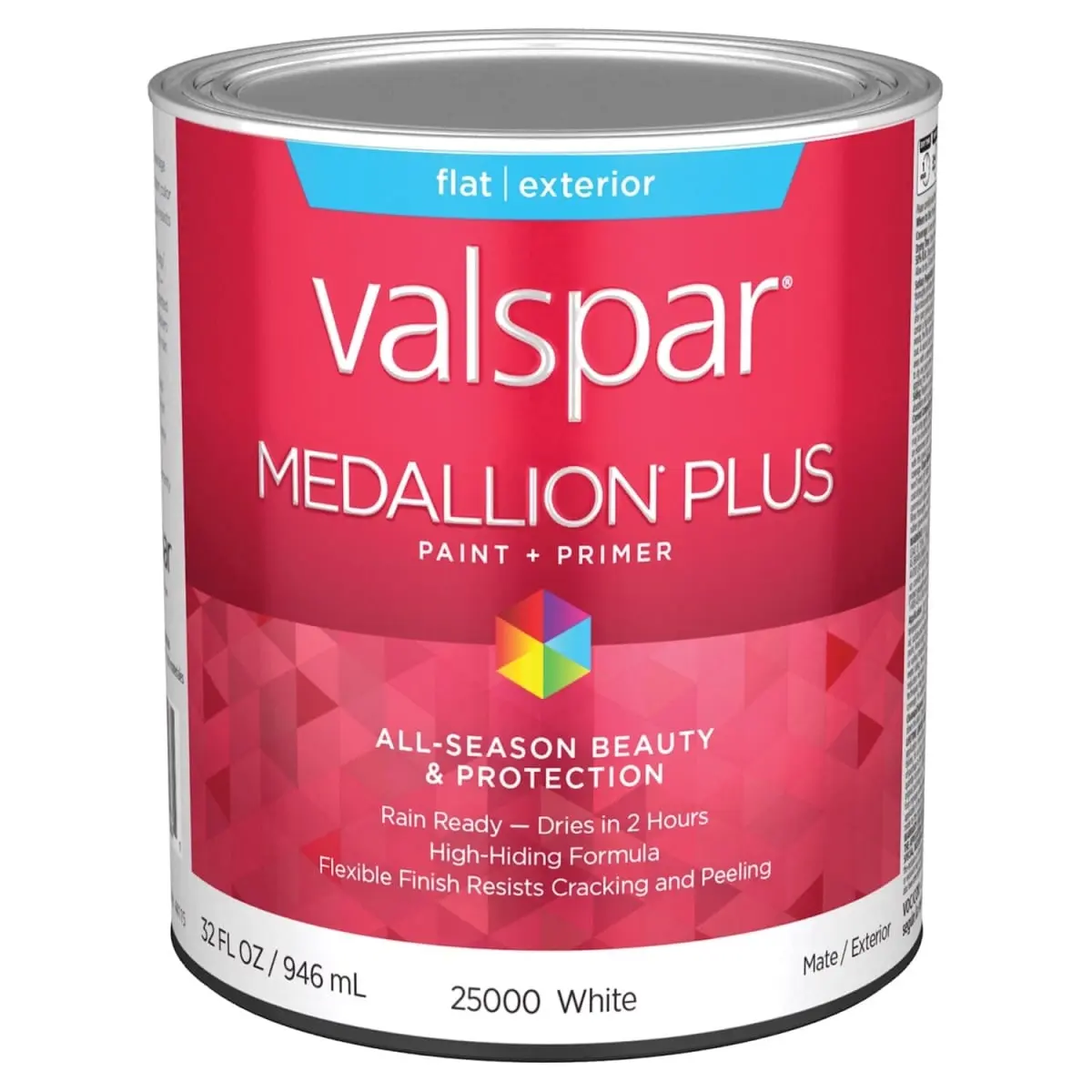 1 qt. Medallion Acrylic Latex House Trim Paint & Primer, White
